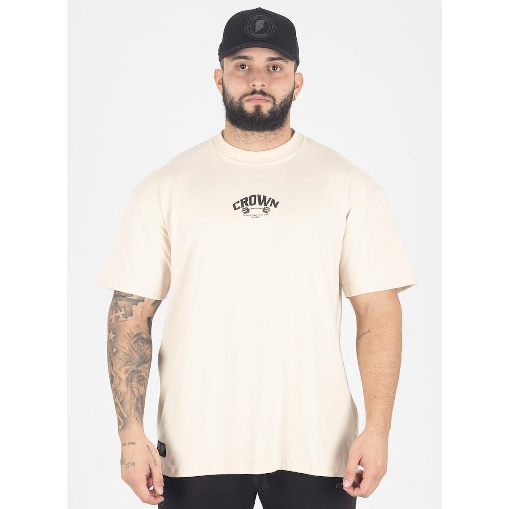 Camiseta Oversized Dumbbell Creme