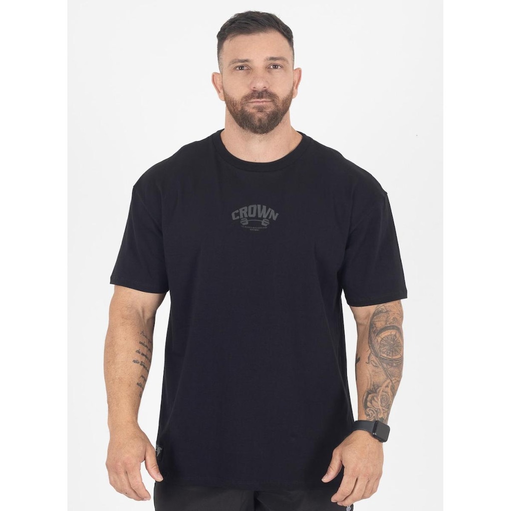 Camiseta Oversized Dumbbell Preto