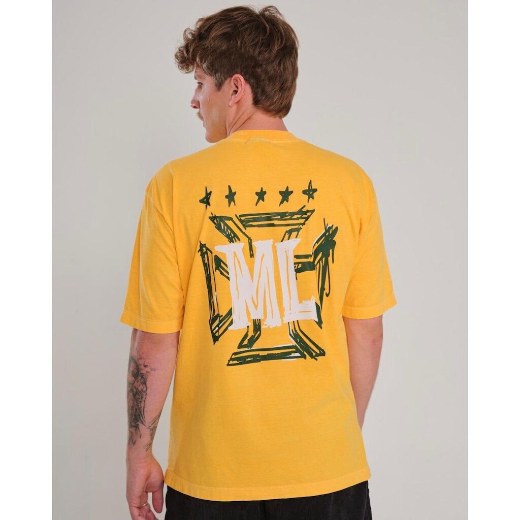 Camiseta Oversized Estampada Brazil