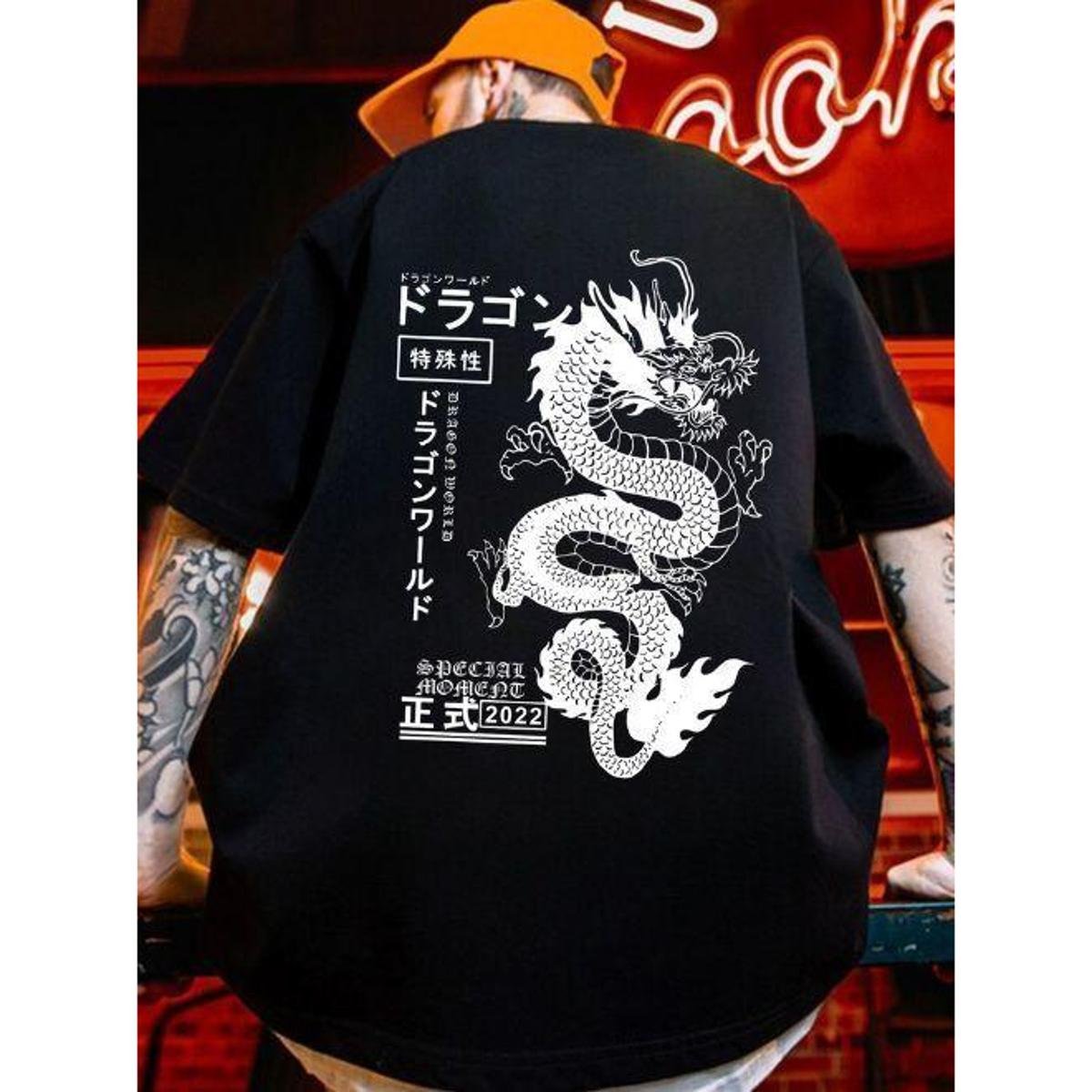 Camiseta Oversized Estampada StreetWear Tecido Premium Menor preço em Camiseta Oversized Estampada StreetWear Tecido Premium