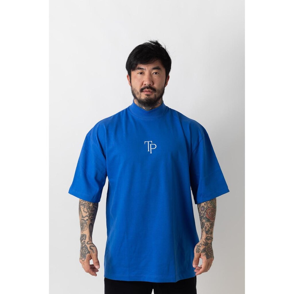 Camiseta Oversized Gola Alta Classic Azul Royal