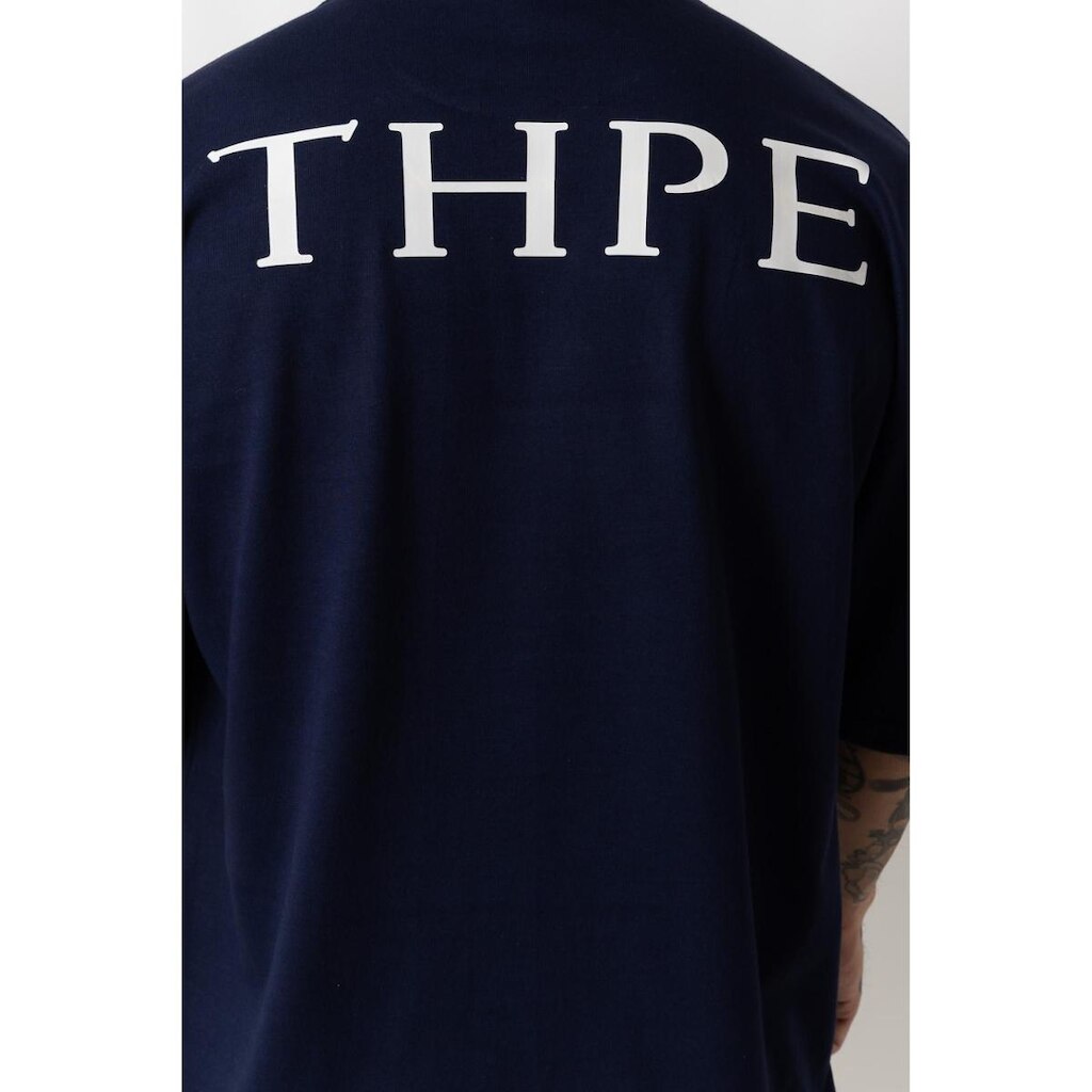 Camiseta Oversized Gola Alta Classic Marinho