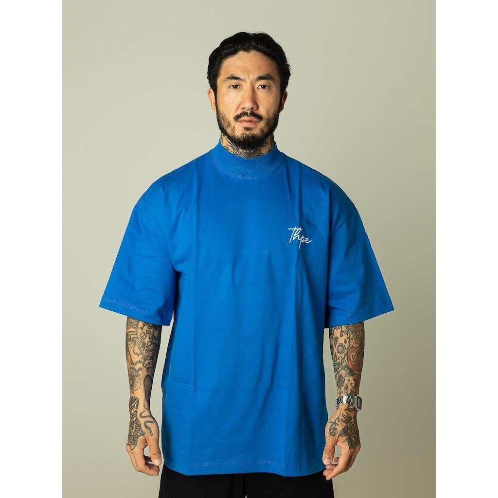 Camiseta Oversized Gola Alta Signature