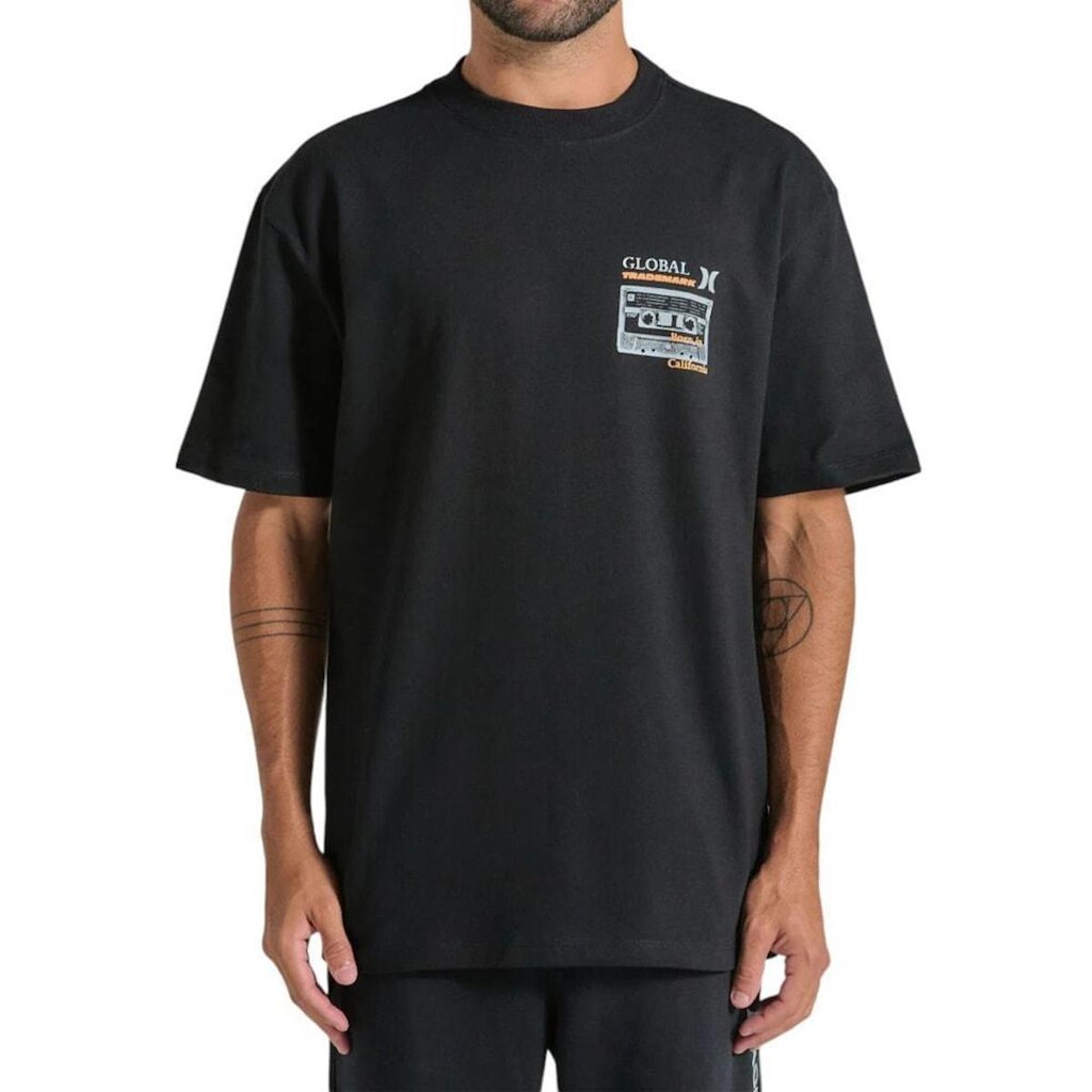 Camiseta Oversized Hurley State Preta