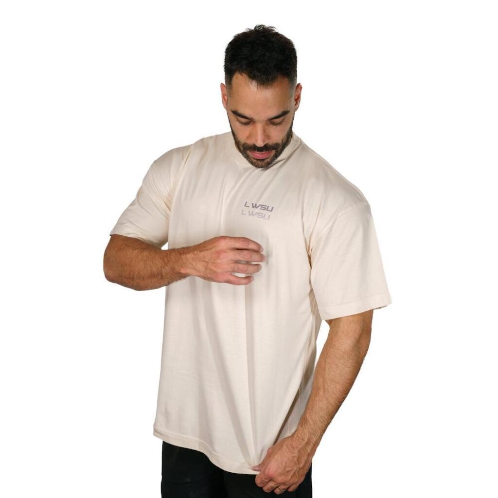 Camiseta Oversized LWSU Aveia