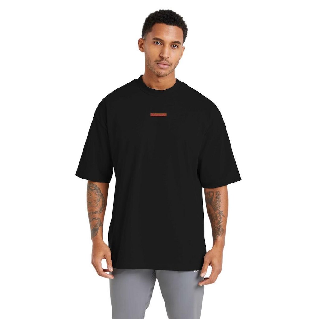 Camiseta Oversized Masculina Algodão Gola Redonda Academia Dia a Dia