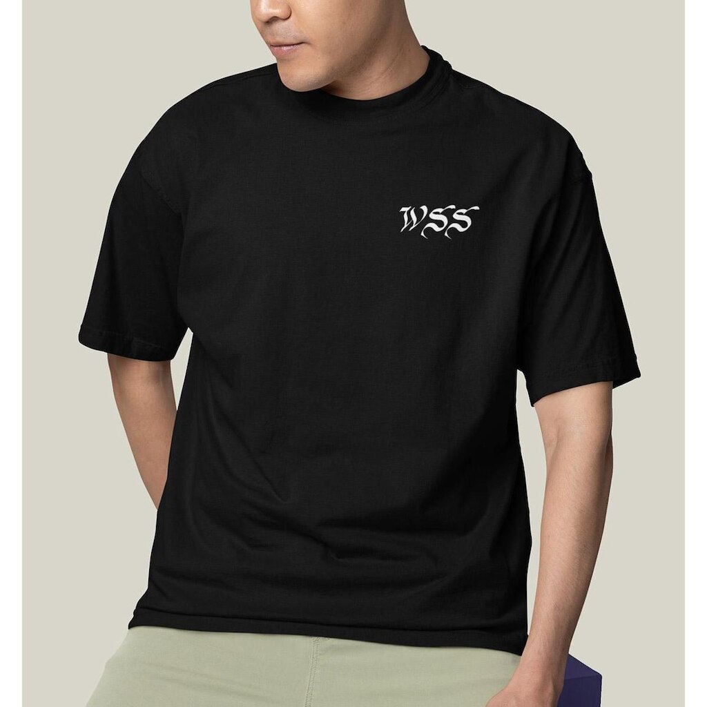 Camiseta Oversized Masculina Algodão Prime WSS Cash Clown
