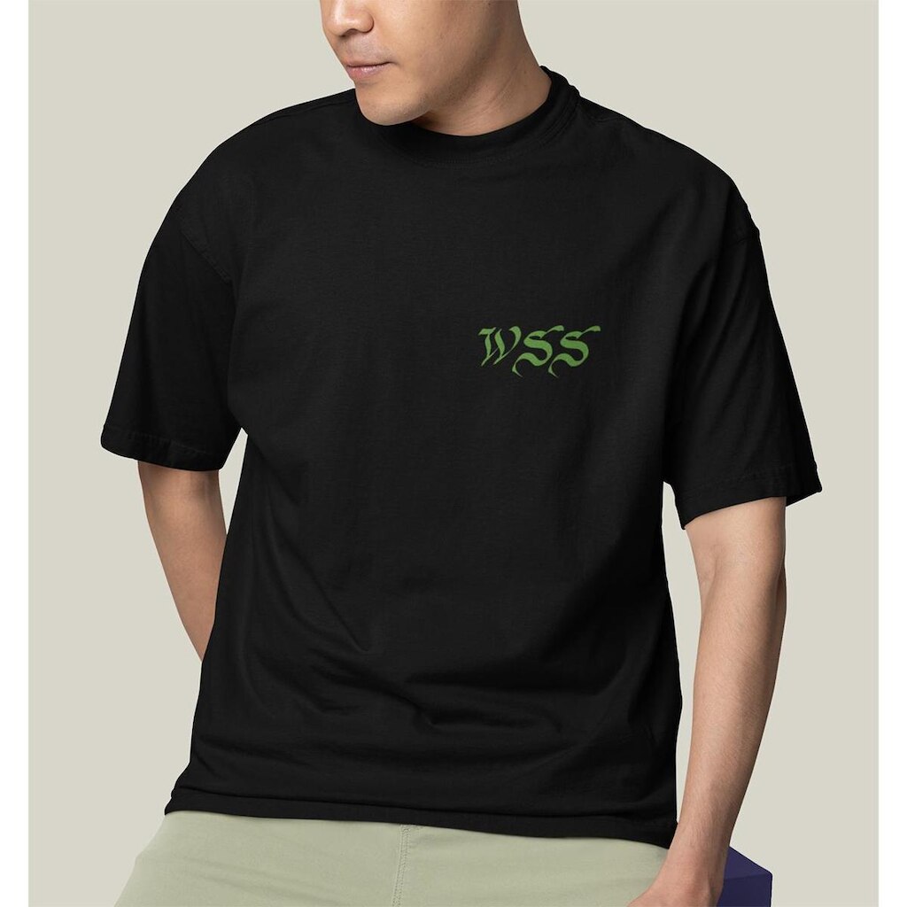 Camiseta Oversized Masculina Algodão Prime WSS Street Rat