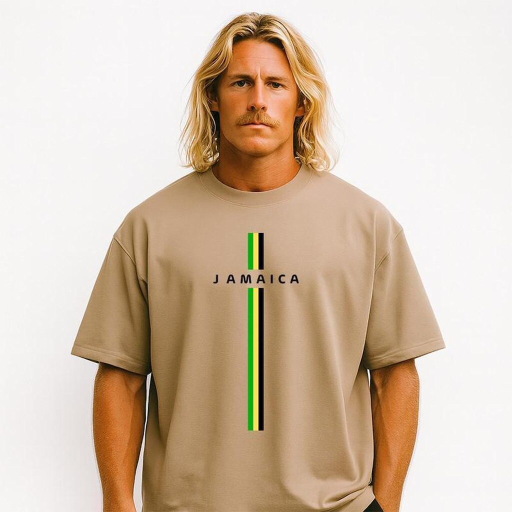 Camiseta Oversized Masculina Jamaica Exclusiva Algodão Premium