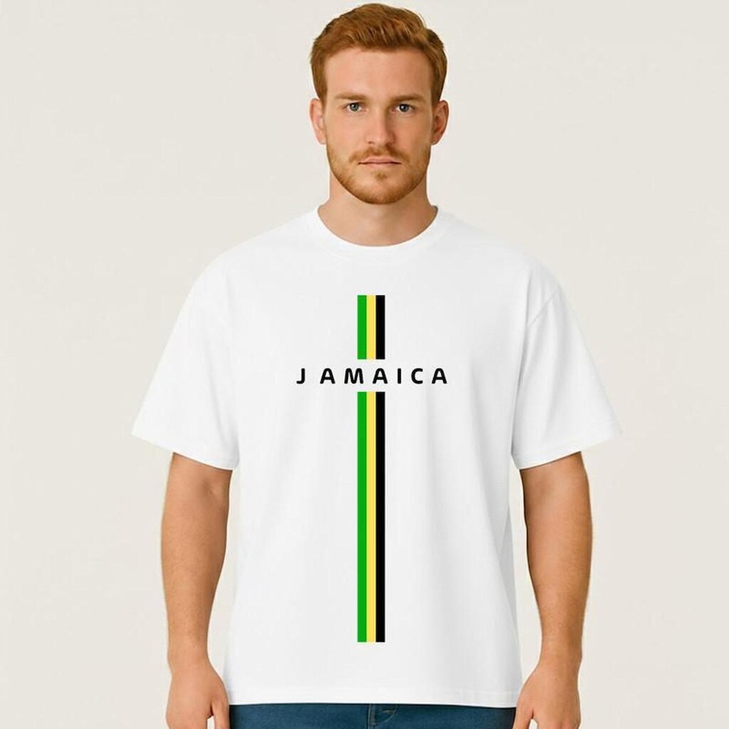 Camiseta Oversized Masculina Jamaica Exclusiva Algodão Premium