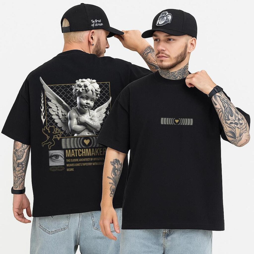 Camiseta Oversized MatchMakers, malha premium 100 algodão Estilo, conforto e qualidade