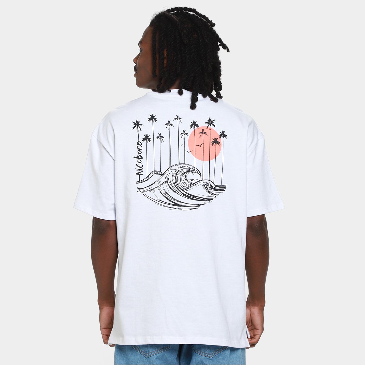 Camiseta Oversized Nicoboco Quino Masculina - 1