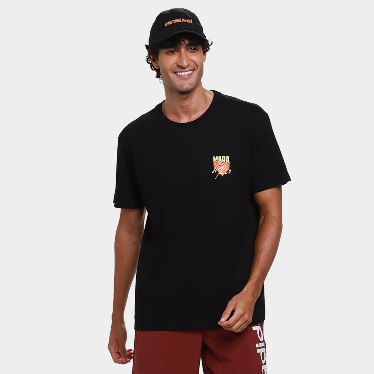 Camiseta Oversized O Rio Corre Em Você Maratona do Rio - 1
