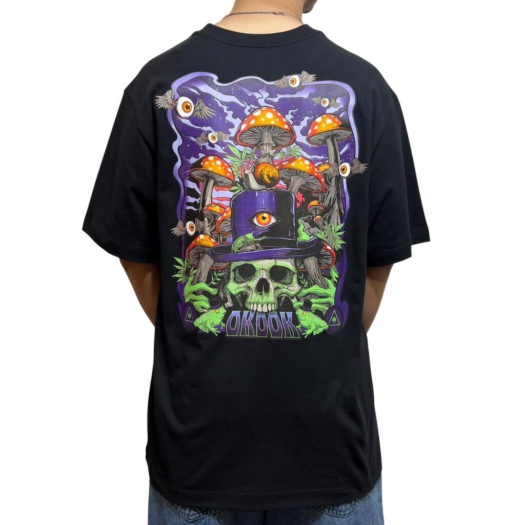 Camiseta Oversized Psyco Party- Okdok
