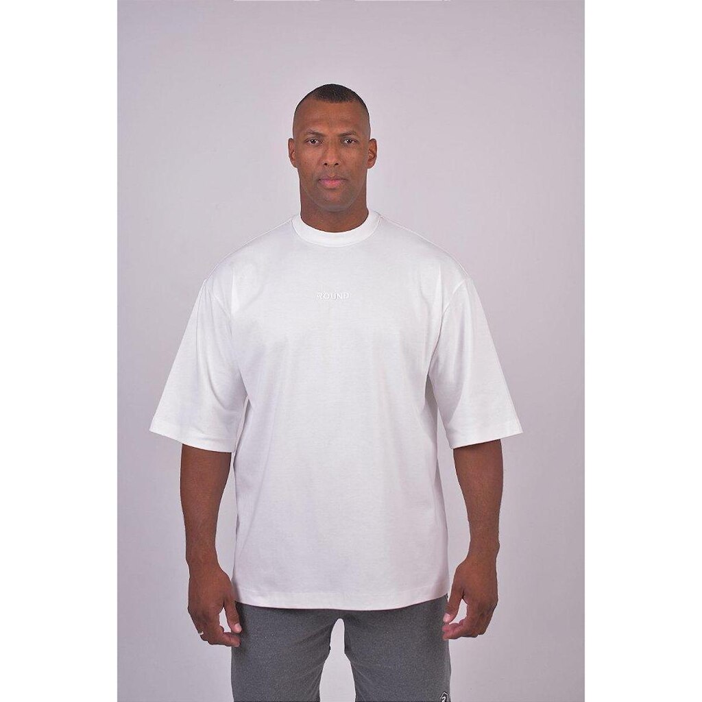 CAMISETA OVERSIZED ROUND BRANCA RC