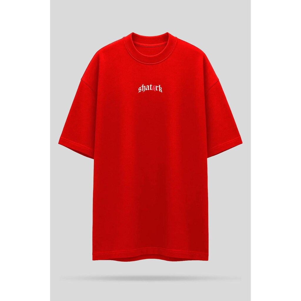 Camiseta Oversized Shatark Arrogance - Vermelho