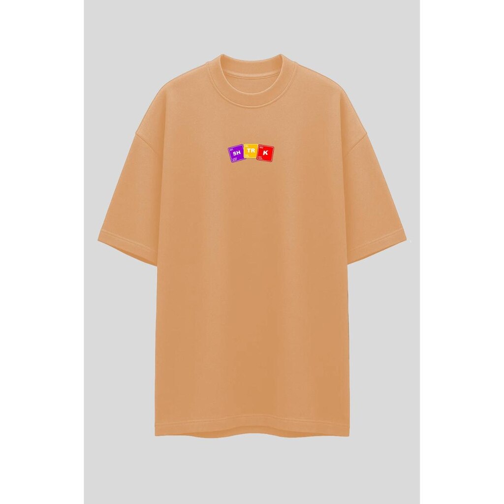 Camiseta Oversized Shatark Cientista - Areia