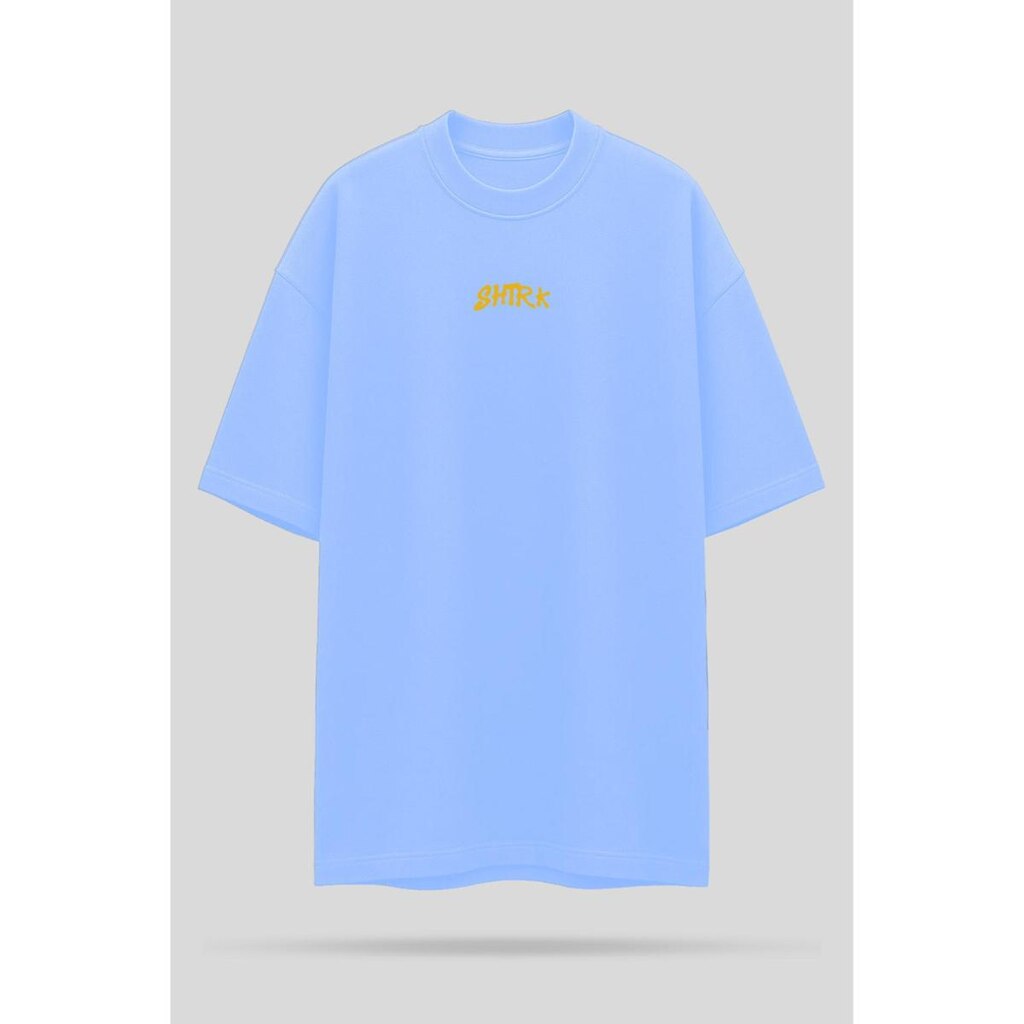 Camiseta Oversized Shatark Dog - Azul Claro