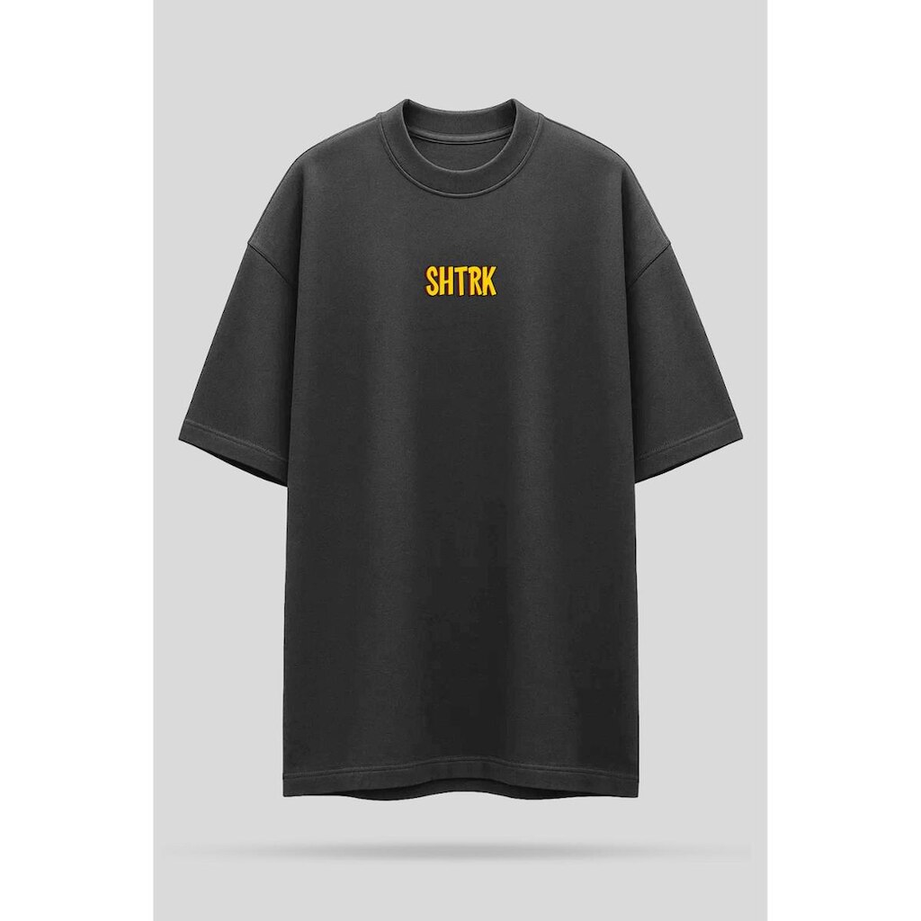 Camiseta Oversized Shatark Johnny Bravo - Chumbo