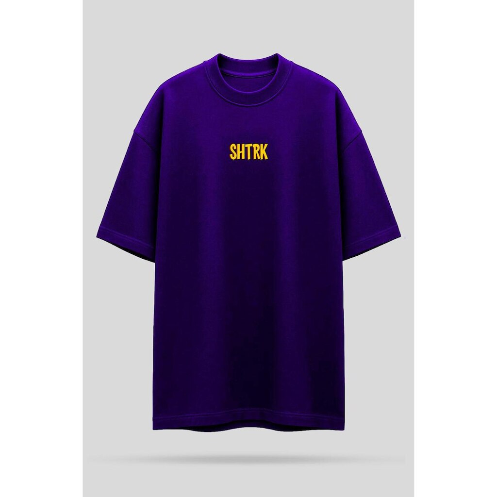 Camiseta Oversized Shatark Johnny Bravo - Roxo