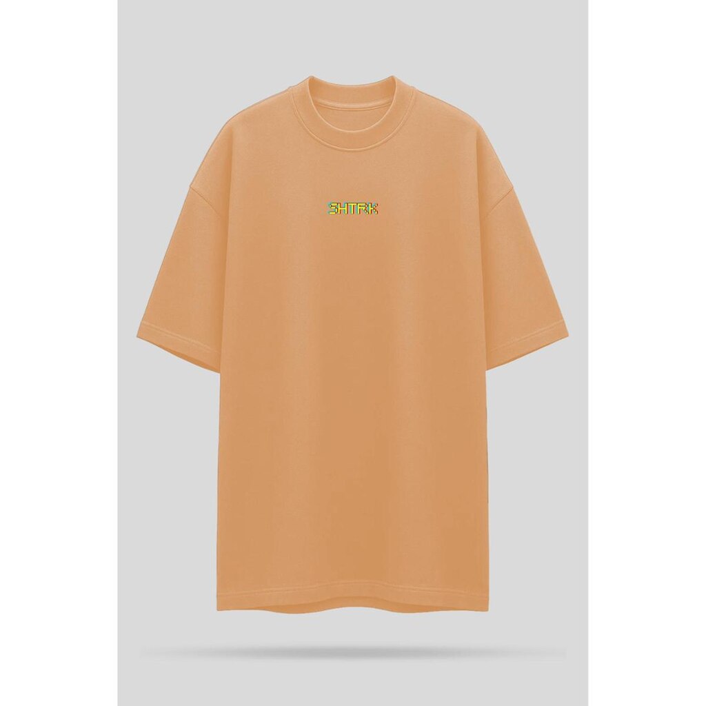 Camiseta Oversized Shatark Pac Man - Areia