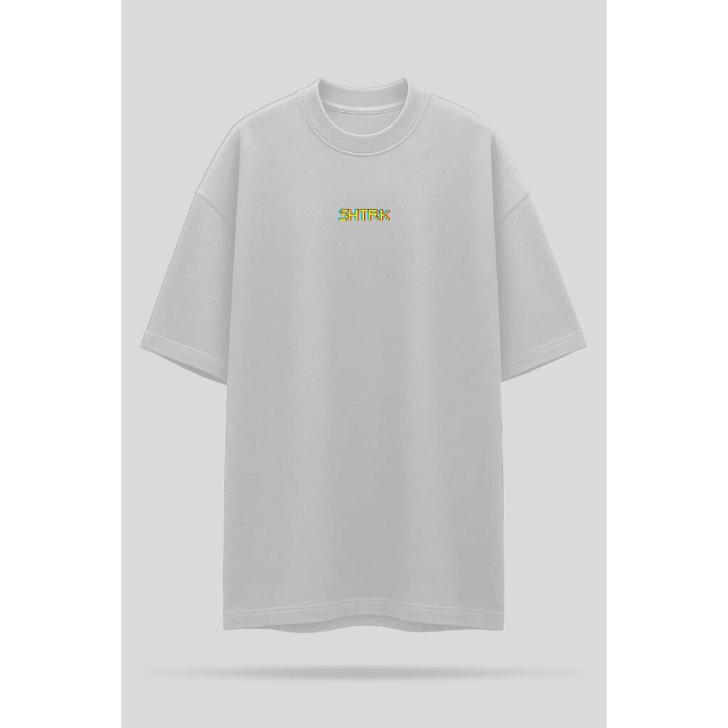 Camiseta Oversized Shatark Pac Man - Branco