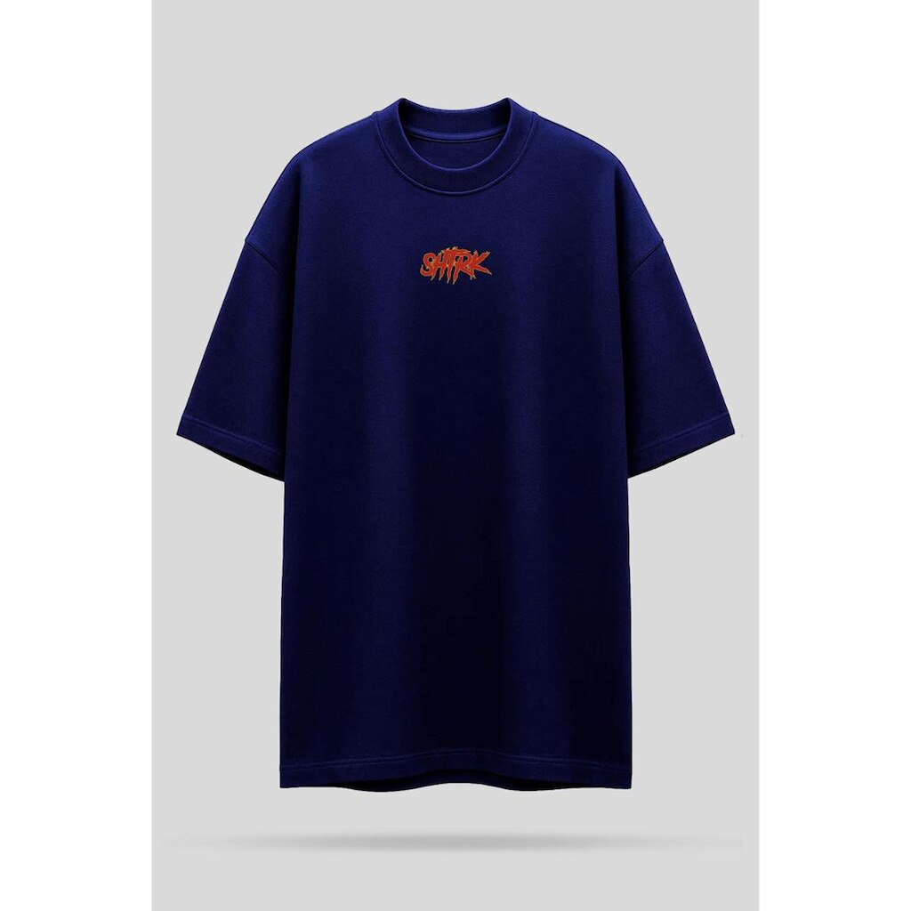 Camiseta Oversized Shatark Pokémon - Azul Marinho