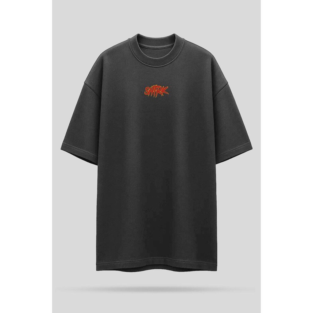 Camiseta Oversized Shatark Pokémon - Chumbo