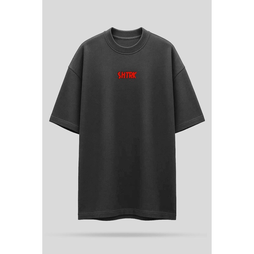 Camiseta Oversized Shatark Tom - Chumbo