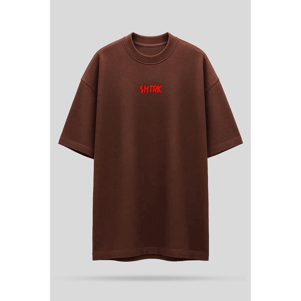 Camiseta Oversized Shatark Tom - Marrom
