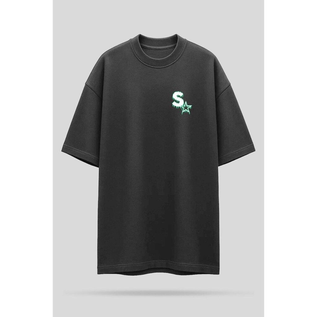 Camiseta Oversized Shatark Urban Village - Chumbo