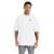 Camiseta Oversized Streetwear de Algodão Masculina Ideal para Academia e Esportes Branca - Branco+Cobre