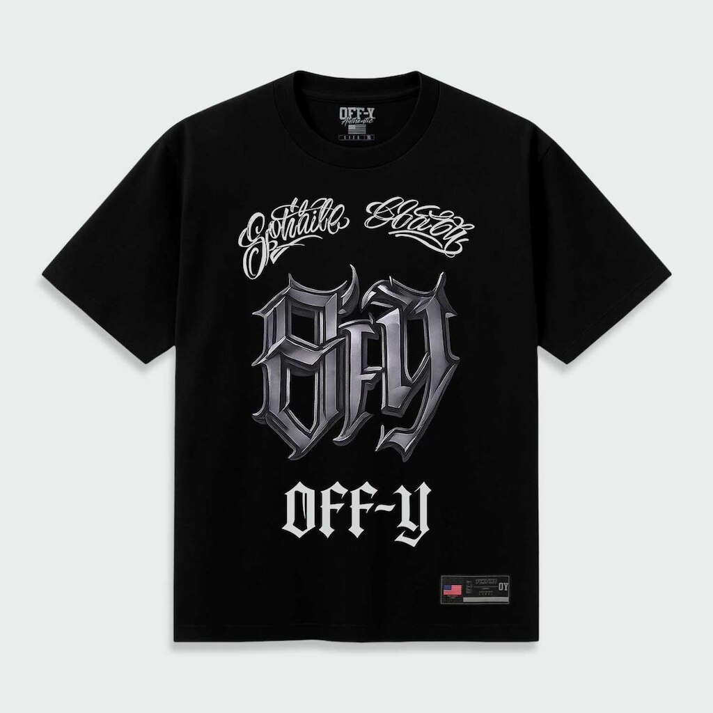 Camiseta Oversized Streewear OFFY Gothic