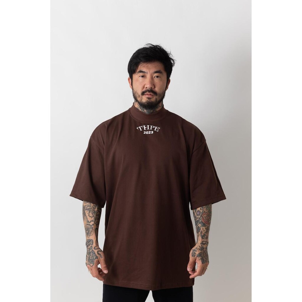 Camiseta Oversized Thpe 2023 Marrom