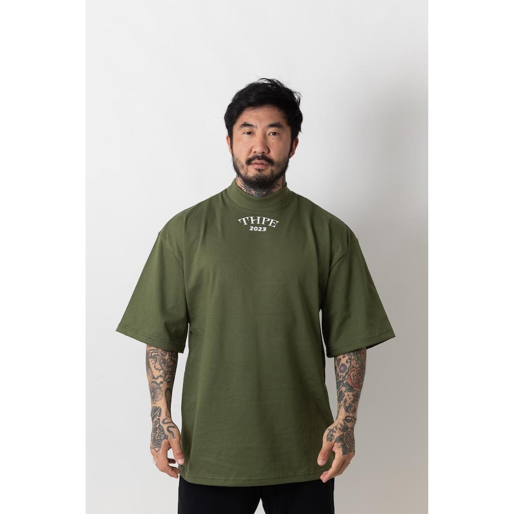 Camiseta Oversized Thpe 2023 Verde Militar