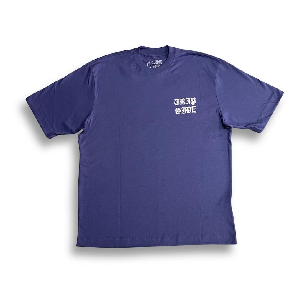 Camiseta Oversized Trip Side Cruz Roxa