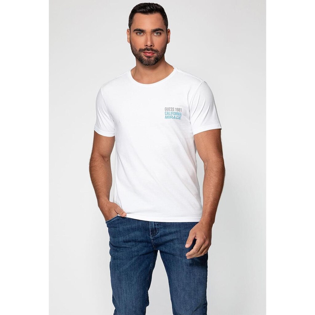 Camiseta Palm Costas Guess Branco