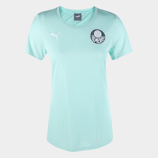 Camiseta Palmeiras Puma Goal Feminina - Verde escuro Menor preço em Camiseta Palmeiras Puma Goal Feminina - Verde escuro