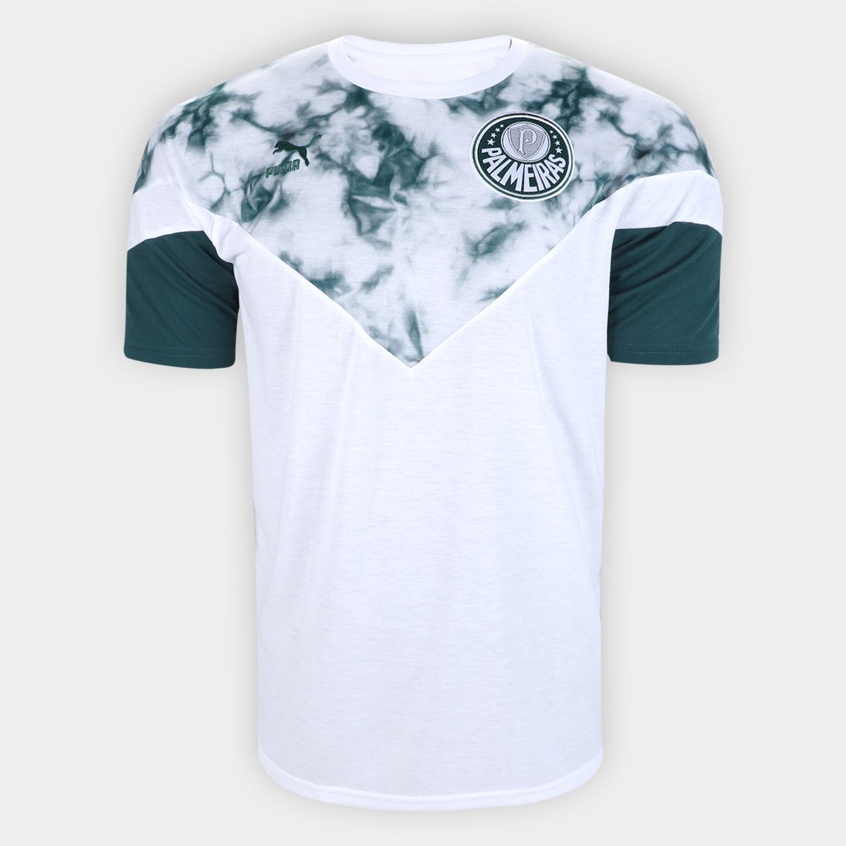 Camiseta Palmeiras Puma Iconic Masculina Menor preço em Camiseta Palmeiras Puma Iconic Masculina