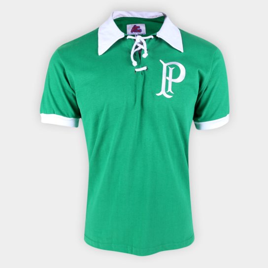 Camiseta Palmeiras Retrô 1915 Masculina - Verde Menor preço em Camiseta Palmeiras Retrô 1915 Masculina - Verde