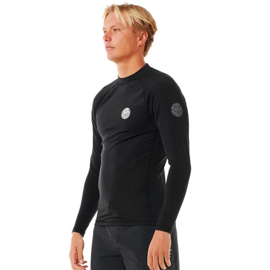 Camiseta para Surf Rip Curl Icons UPF Brushed Bla