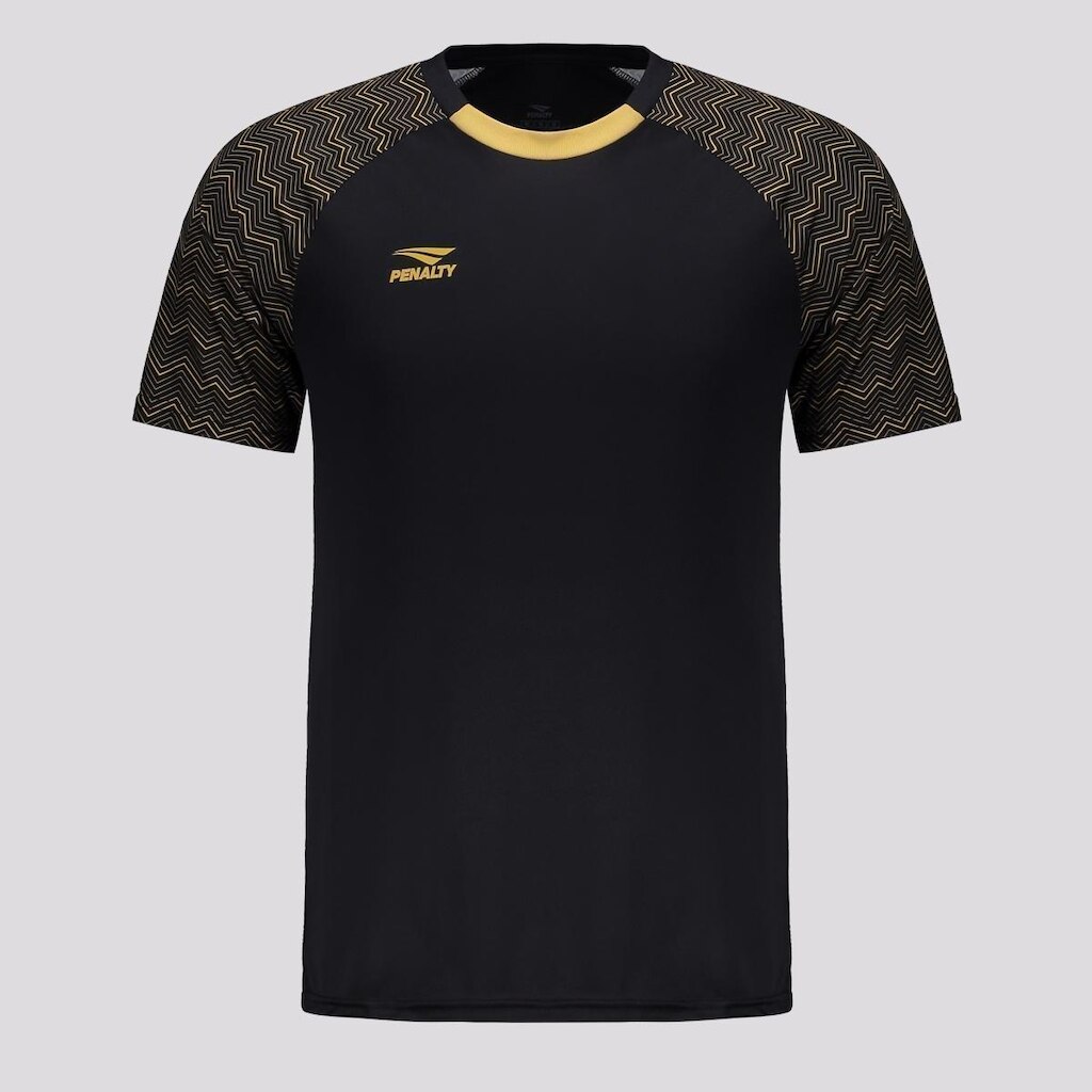 Camiseta Penalty Bravo Preta e Dourada