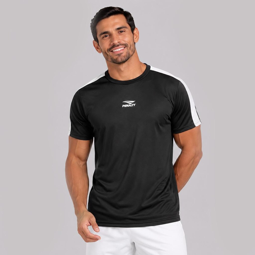 Camiseta Penalty Dash Preto e Branco