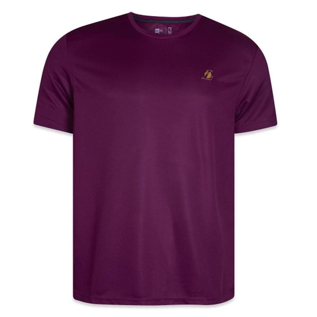 Camiseta Performance New Era Los Angeles Lakers Roxo