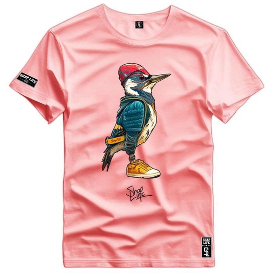 Camiseta Personalizada T-Shirt Shap Life - 2594 - Rosa Menor preço em Camiseta Personalizada T-Shirt Shap Life - 2594 - Rosa