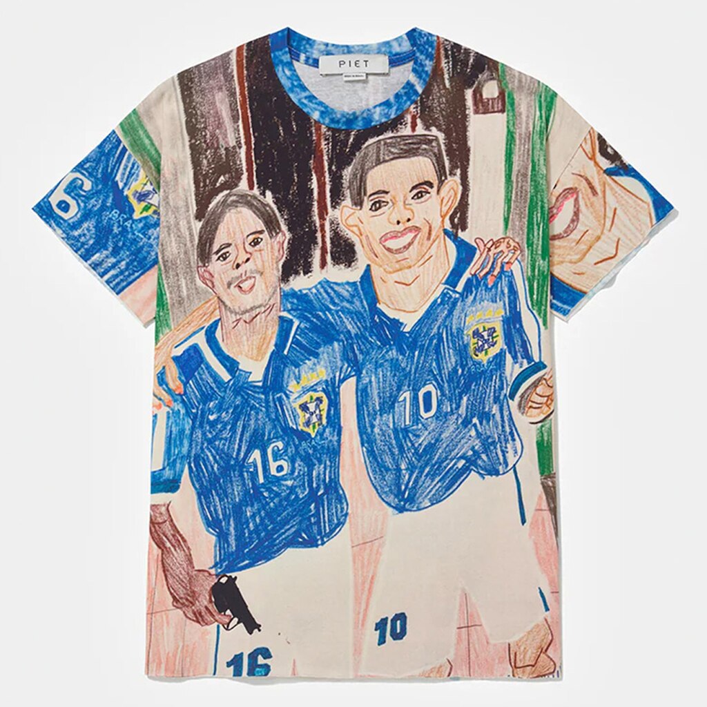 Camiseta Piet Illustrated Raw Edge Masculina
