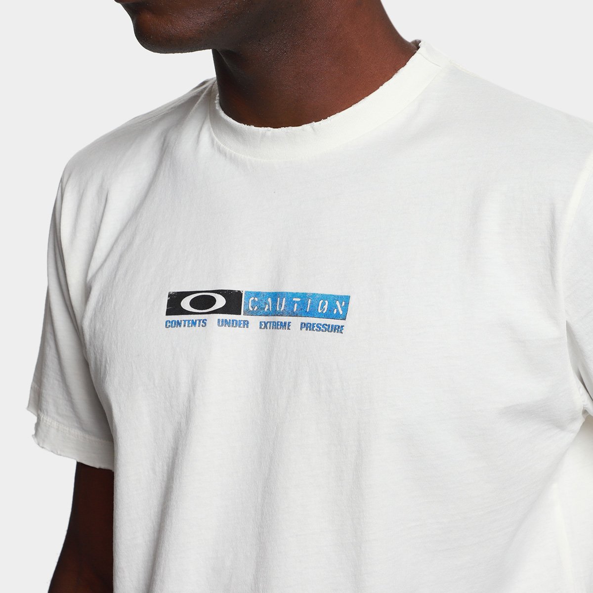 Camiseta Piet Oakley Caution Ripped Masculina - 4