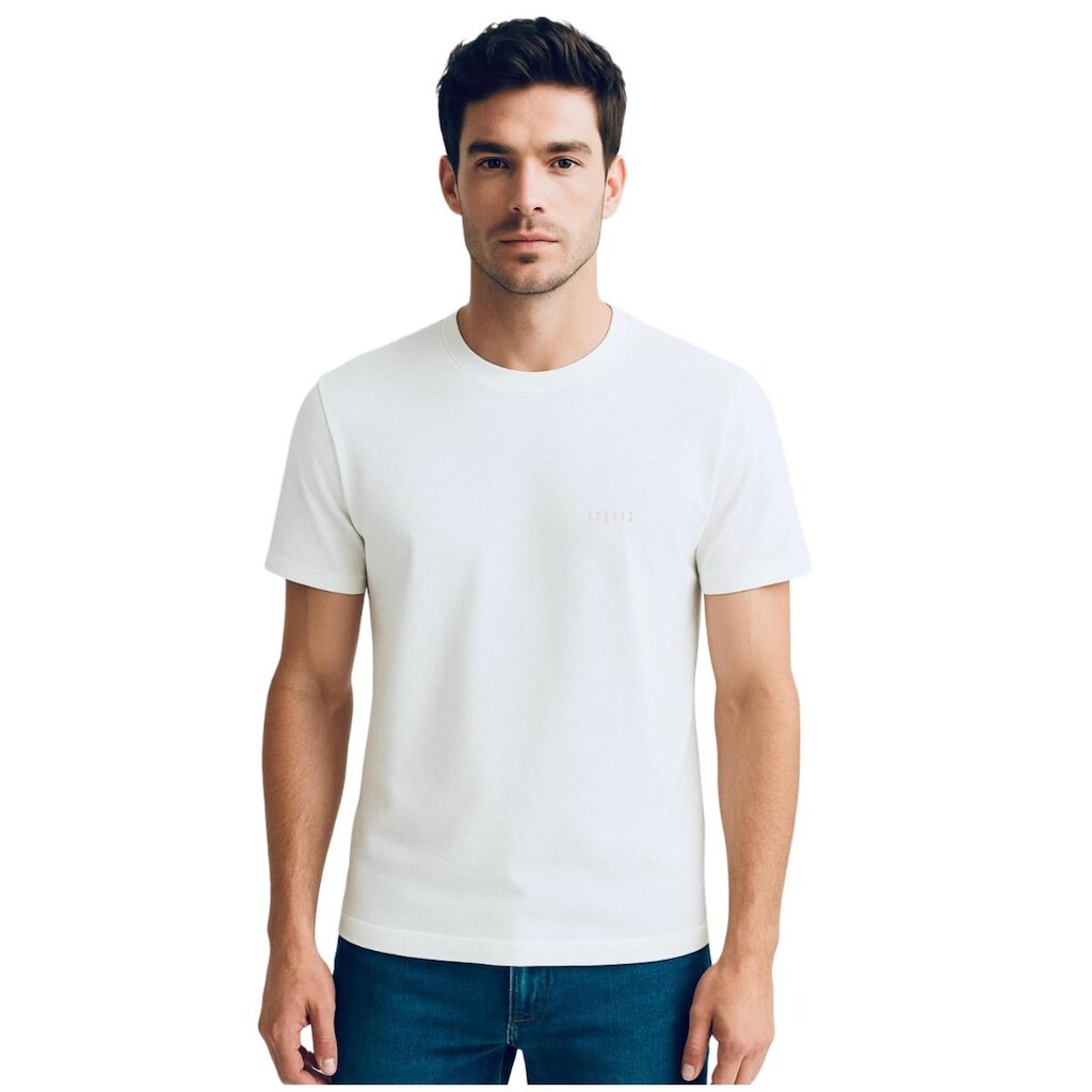 Camiseta Pima Adonis OffWhite Bordado