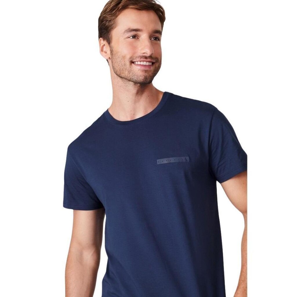 Camiseta Pima Estampa Minimal Retângulo Reserva