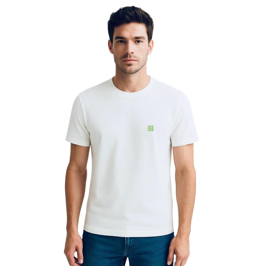 Camiseta Pima Off White R4 Verde